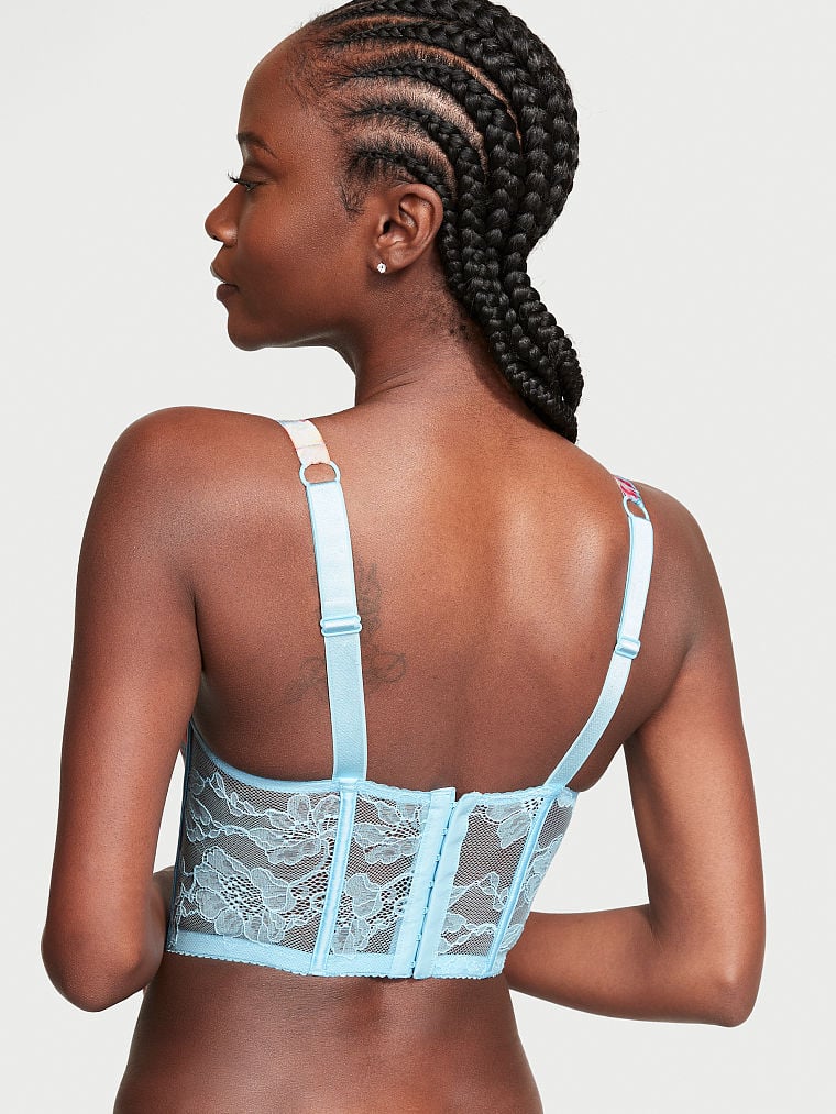 Satin Shine Strap Push-Up Bra Top