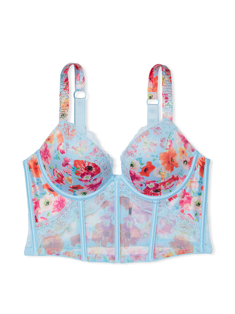 Satin Shine Strap Push-Up Bra Top
