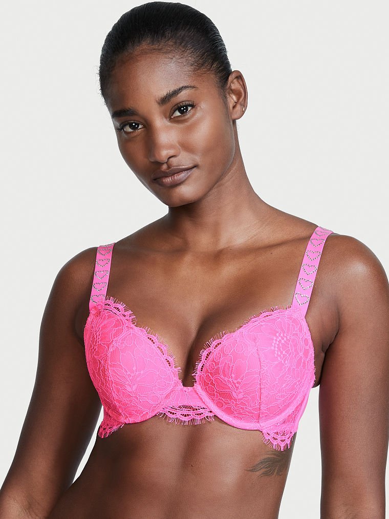 Very Sexy Lace Shine Strap Push-Up Bra