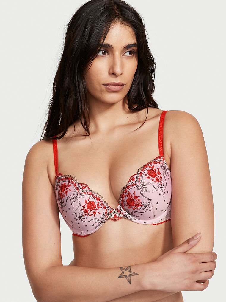 Very Sexy Rosebud Dot Push-Up Bra