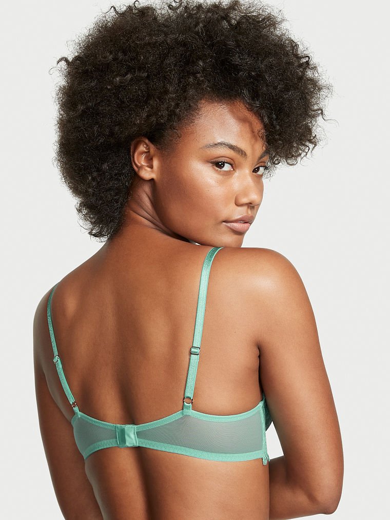 Lightly-Lined Lace Demi Bra
