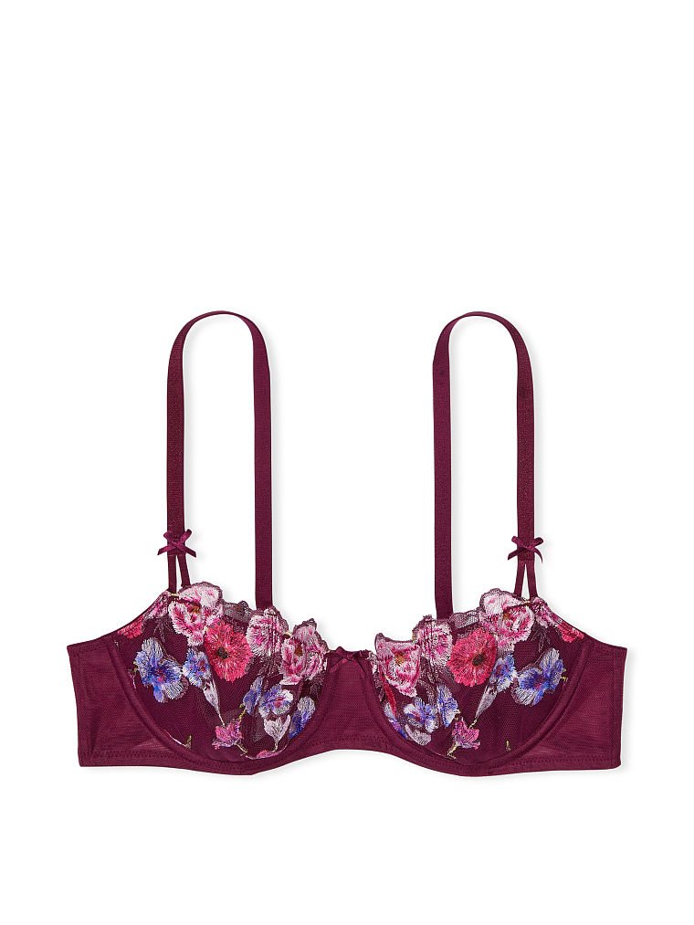 Victoria's Secret Victoria's Secret Wicked Unlined Floral Embroidery  Balconette Bra 64.95