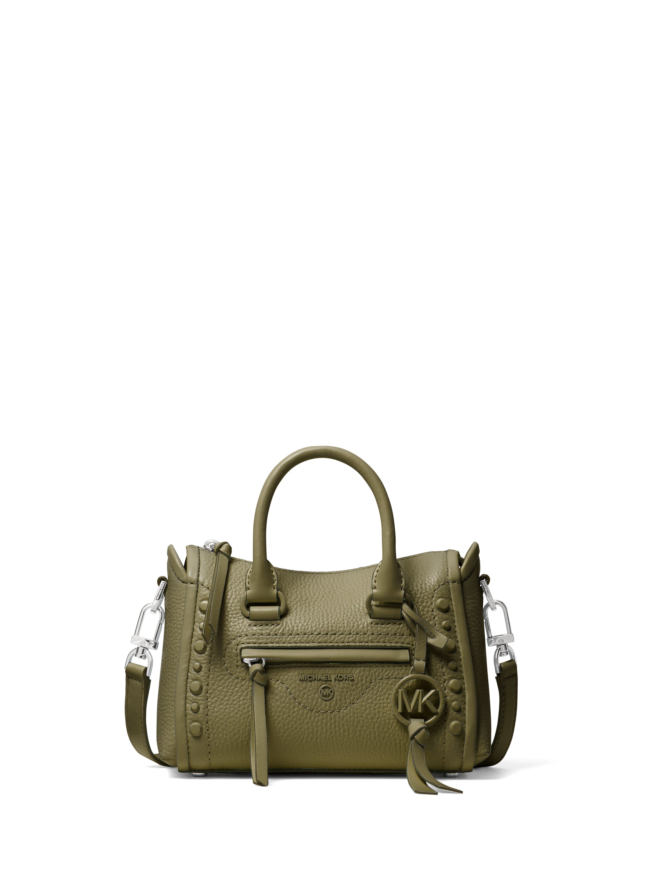 Carine extra small studded pebbled leather crossbody bag Clearance