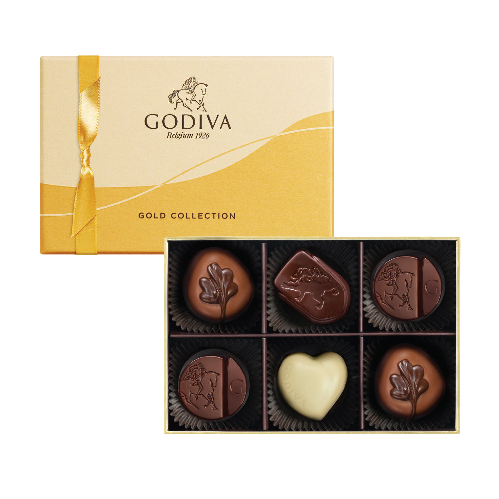 Godiva Gold Collection Gift Box 6 pcs