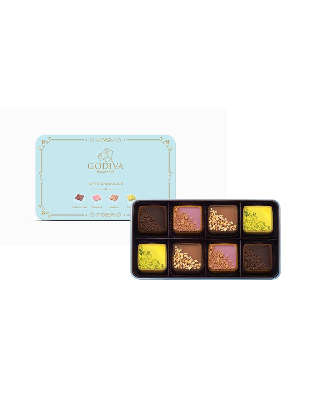 ASSORTED MINI TARTE CHOCOLATE TIN BOX 8PCS